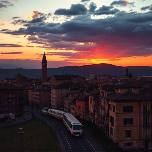 Copertina dell'album 'Tramonti Bolognesi' di Alessandro Venturi.